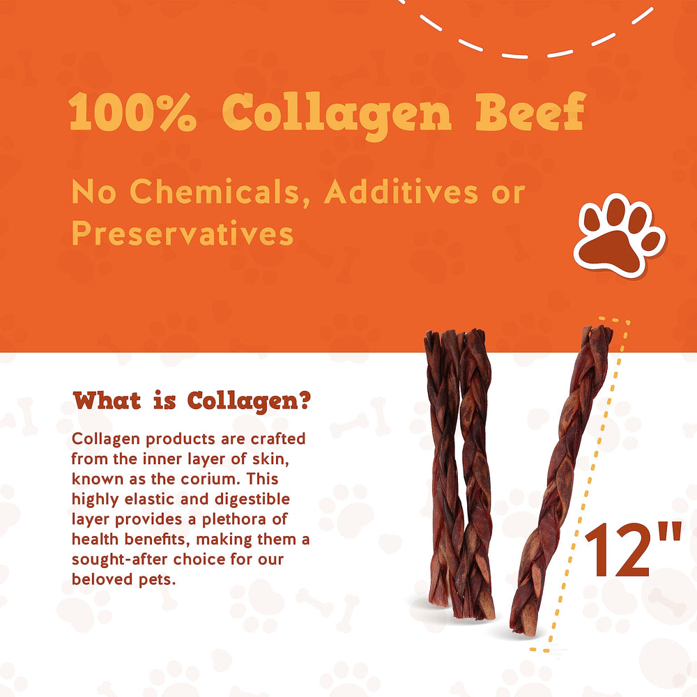 JackPup rawhide-free chew close-up; single-ingredient collagen.