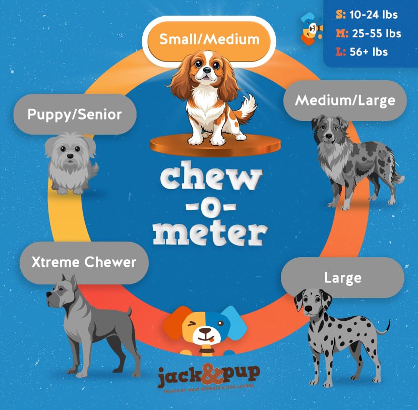 Jack&Pup safe bully stick designed to resist splinters for safer chewing