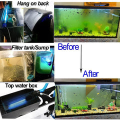 JackSuper ultra-compact UVC clean light beside small tank equipment