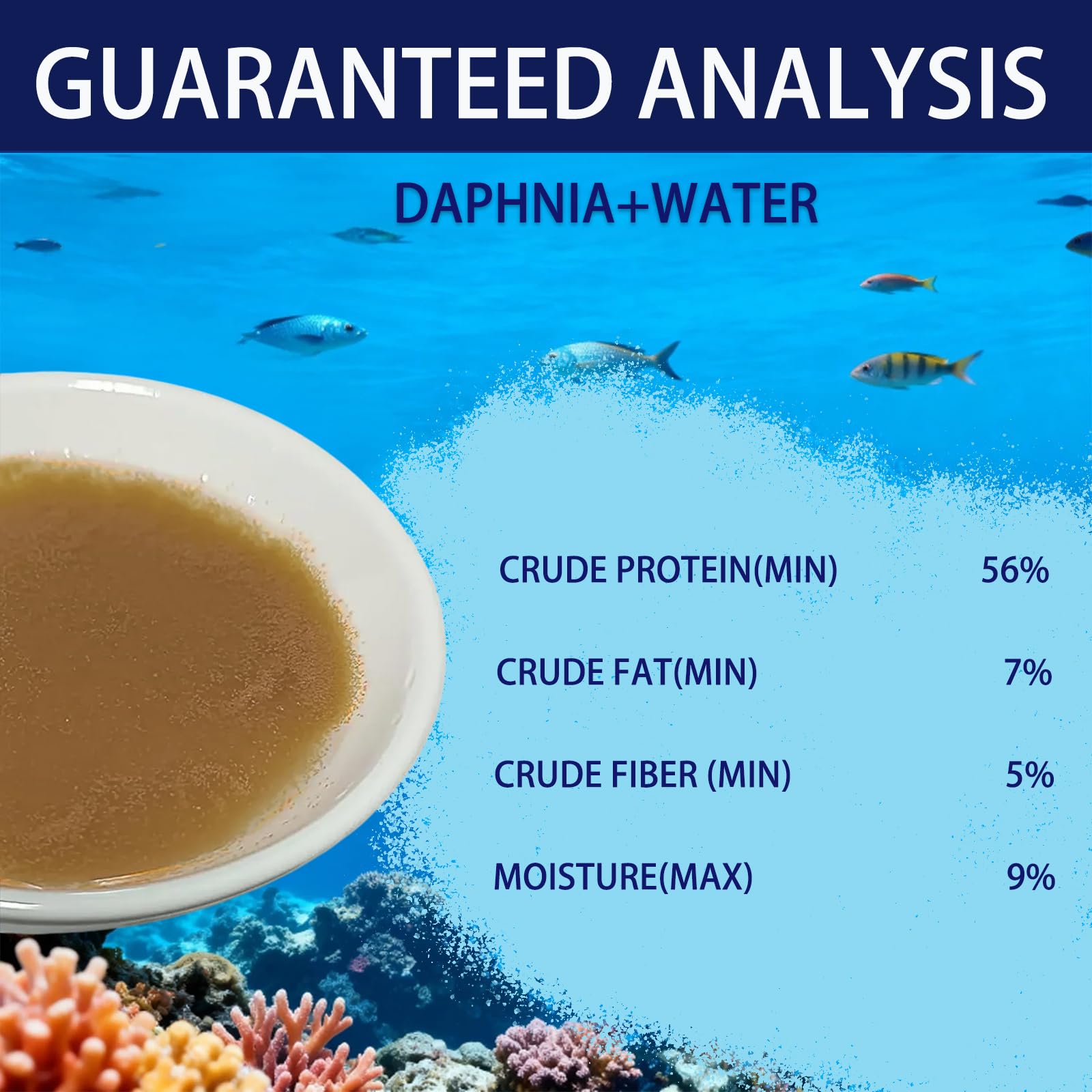 JADINGSFARM Daphnia fish-feeding-setup displays convenient, ready-to-use nutrition during daily tank feeding.