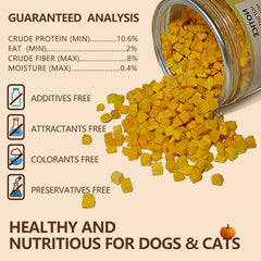 JADINGSFARM pumpkin treats-crunchy texture: perfect as a meal topper to boost fiber.