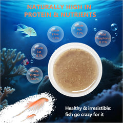 JADINGSFARM Brine Shrimp Food bottle open with ready-to-feed design for quick meals