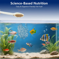 JADINGSFARM Brine Shrimp Food in a fish tank highlighting color and vitality