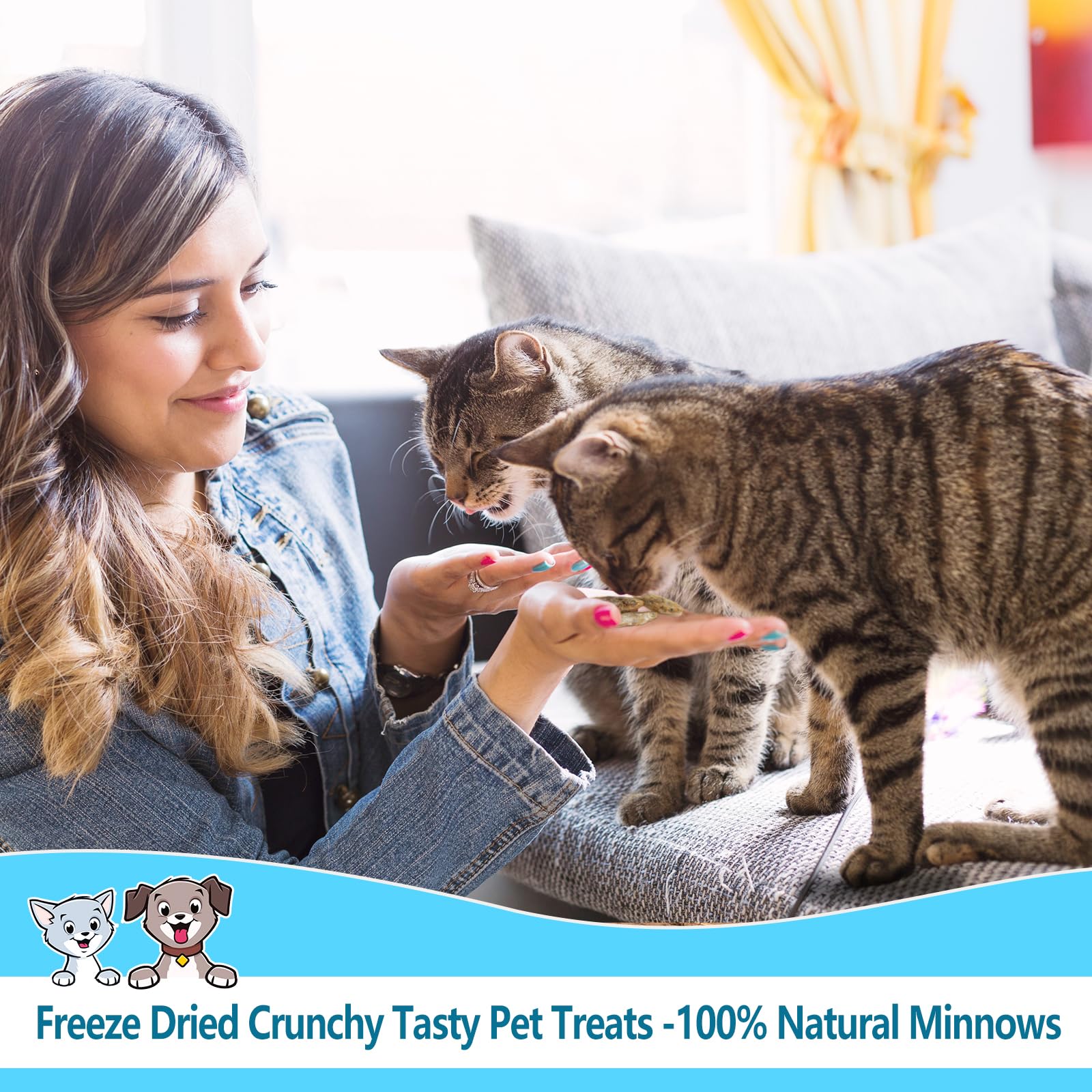 JADINGSFARM Minnows-dog-cat-snack versatile use for dogs and cats.