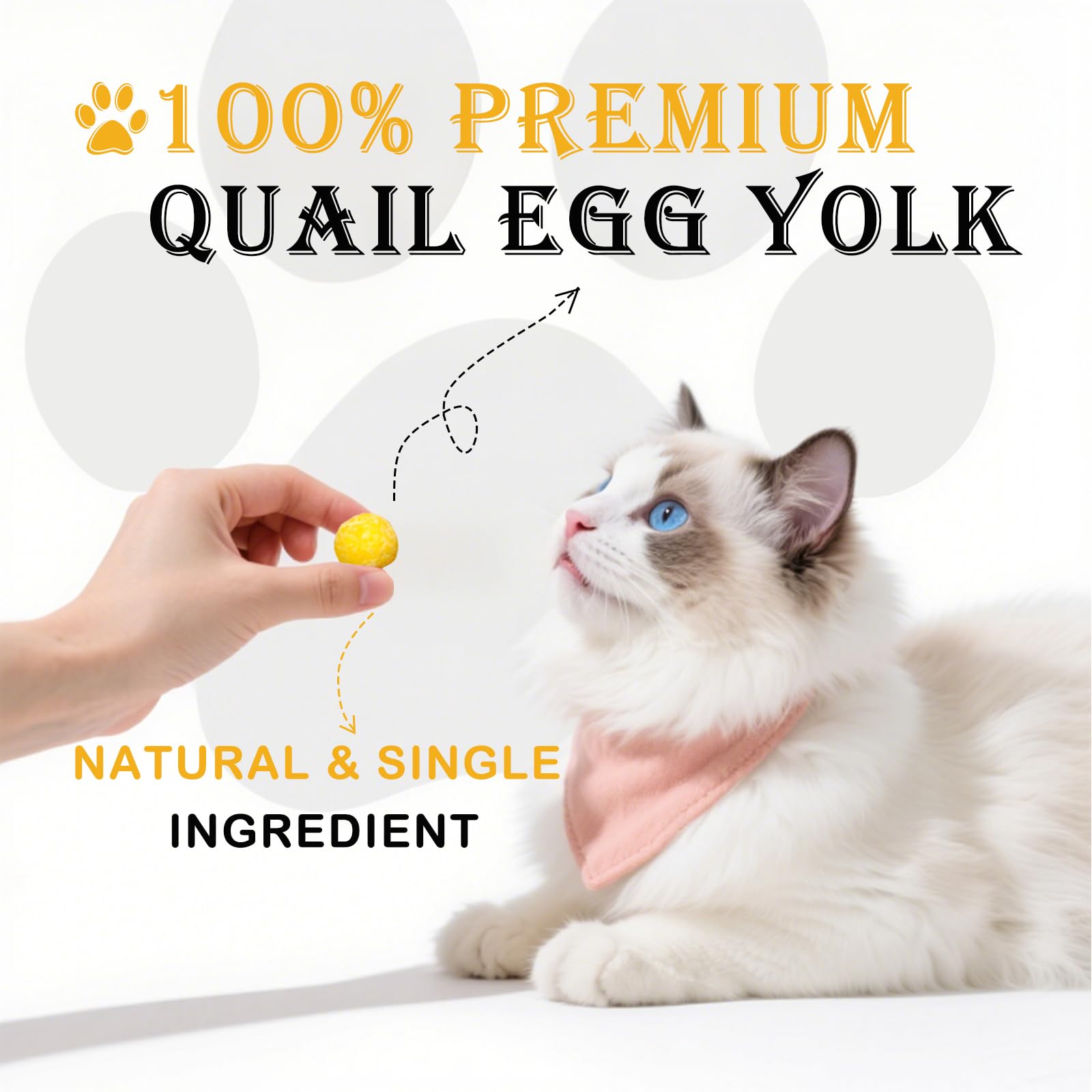 JADINGSFARM quail egg yolk ingredient-label highlights single-ingredient nutrition.