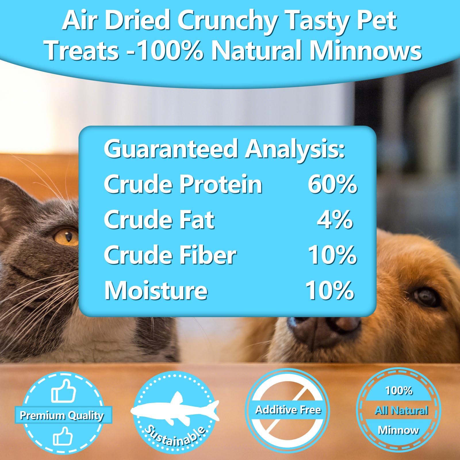 JADINGSFARM small fish treats offered during play reward pets.
