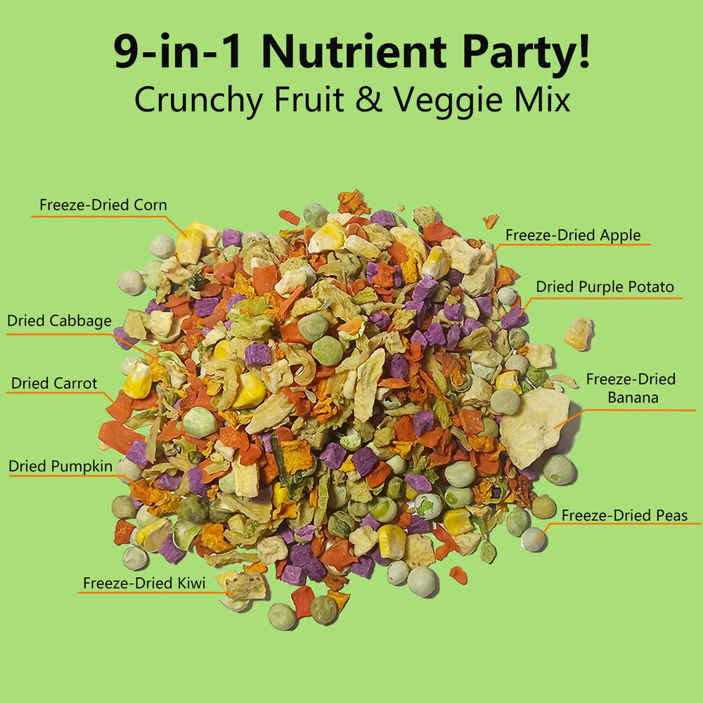 JADINGSFARM vitamin and mineral-rich ingredients support healthy digestion for small pets.
