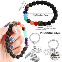 Jadive pet-memorial-keychain paw print for heartfelt remembrance