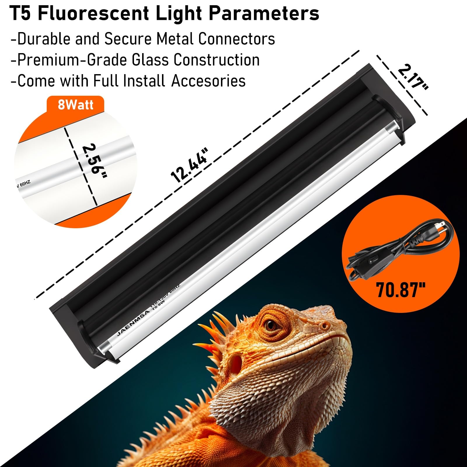 Jaenmsa fixture offering visible light and infrared warmth for natural habitats