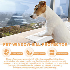 Anti-scratch guard for frames protecting door frames and walls.
