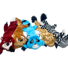 Jalousie badger squeaky toy for supervised fetch and fun.