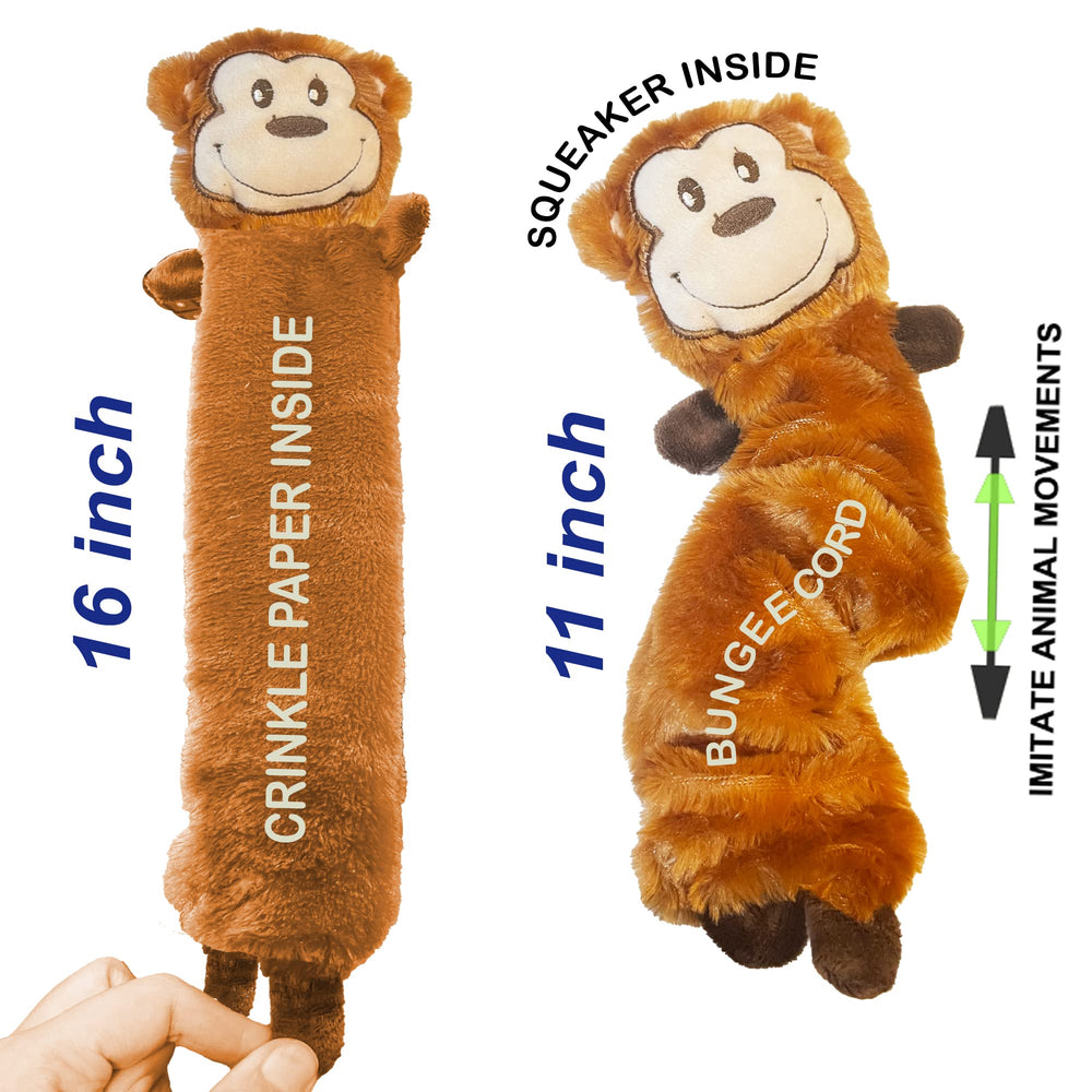 Jalousie 5-pack dog toys with elastic bungee design for longer interactive sessions.
