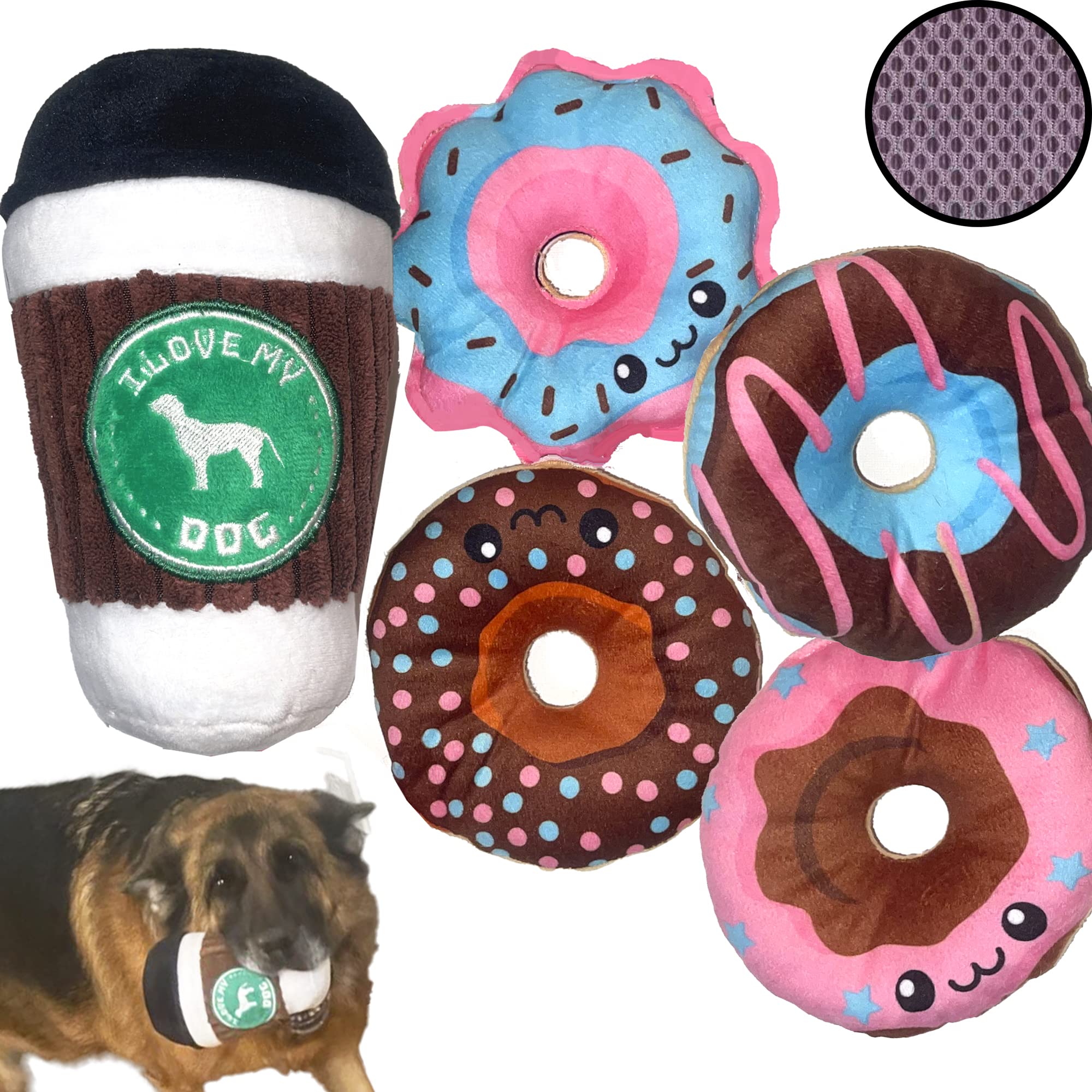 Jalousie coffee cup plush for engaging interactive play and cozy cuddles.