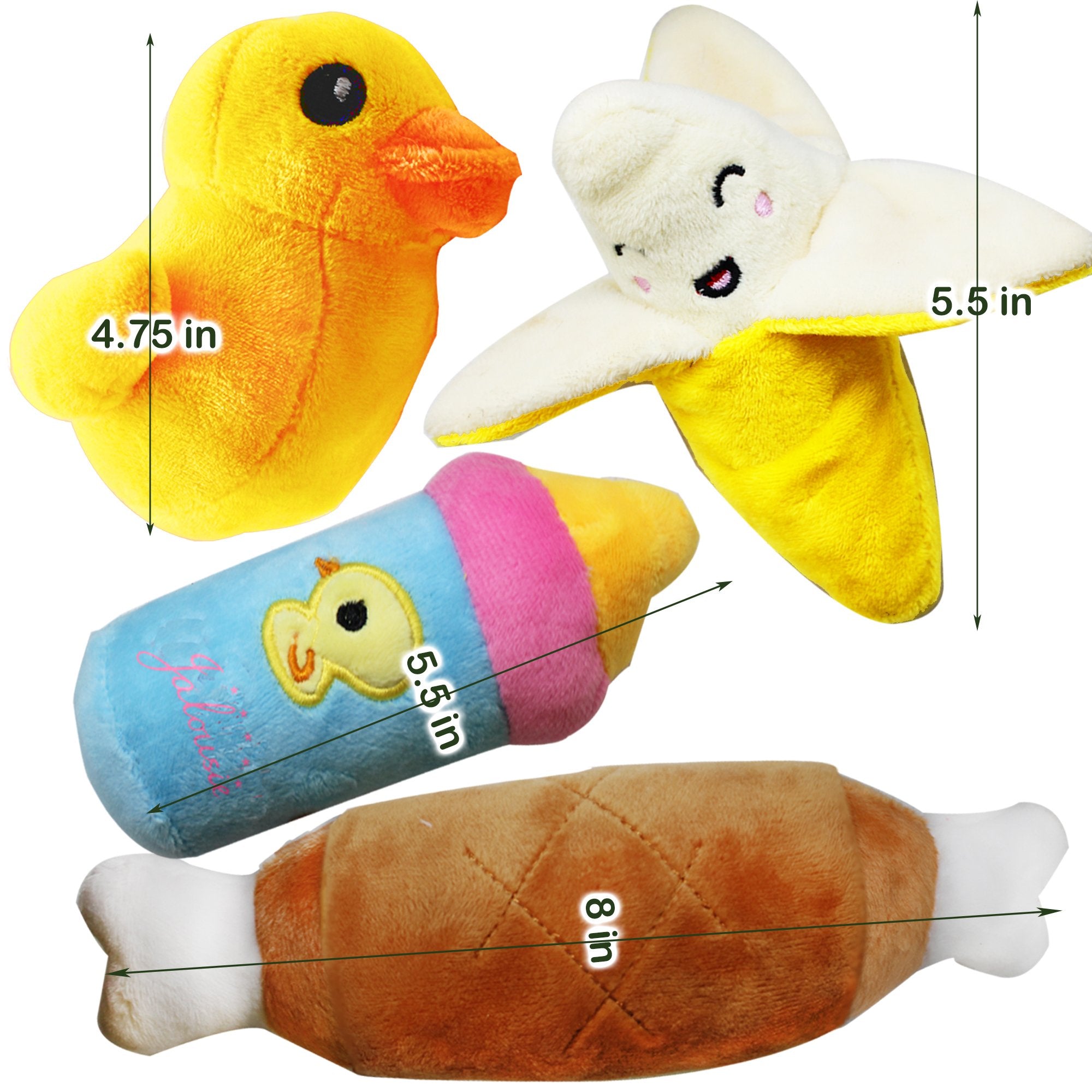 Jalousie dog-toy in hand demonstrates size variety and portable entertainment.