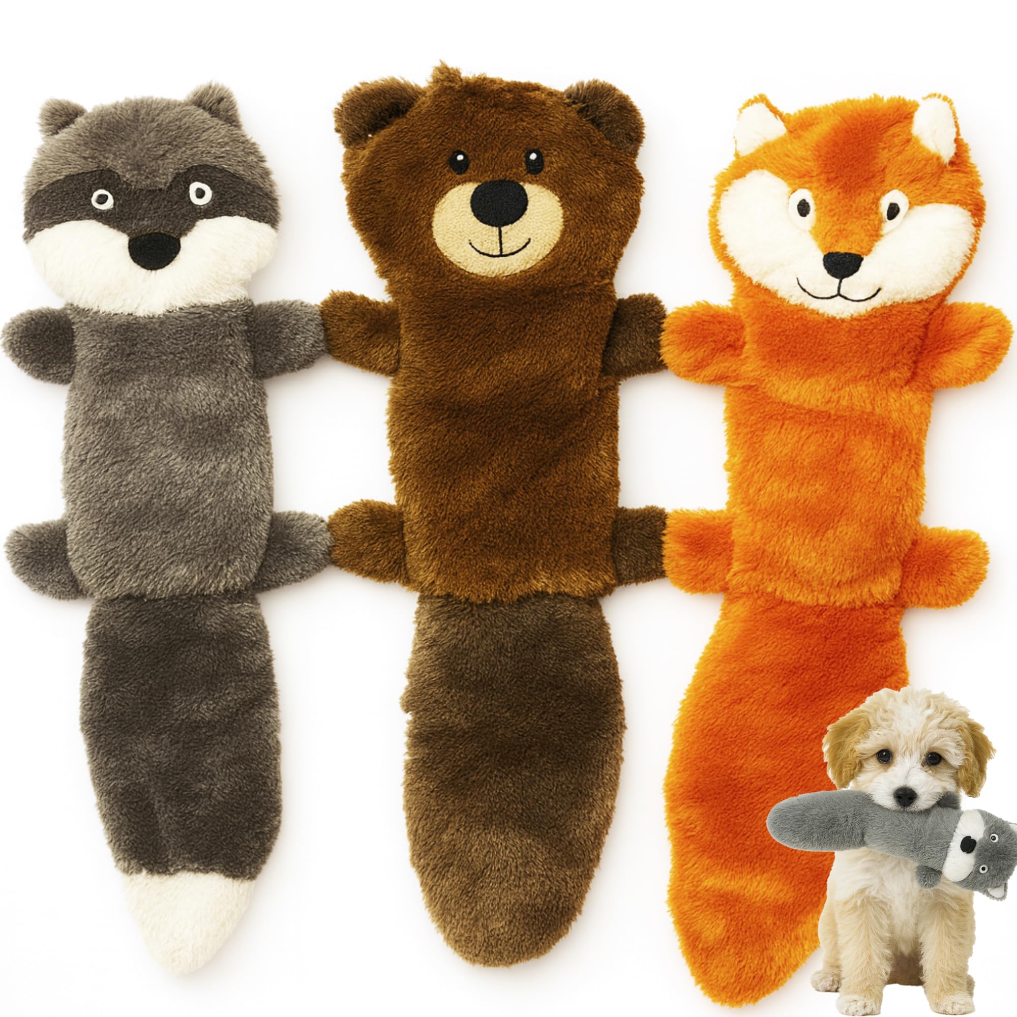 Jalousie dog toy squeaky beaver with durable liner for long-lasting playtime