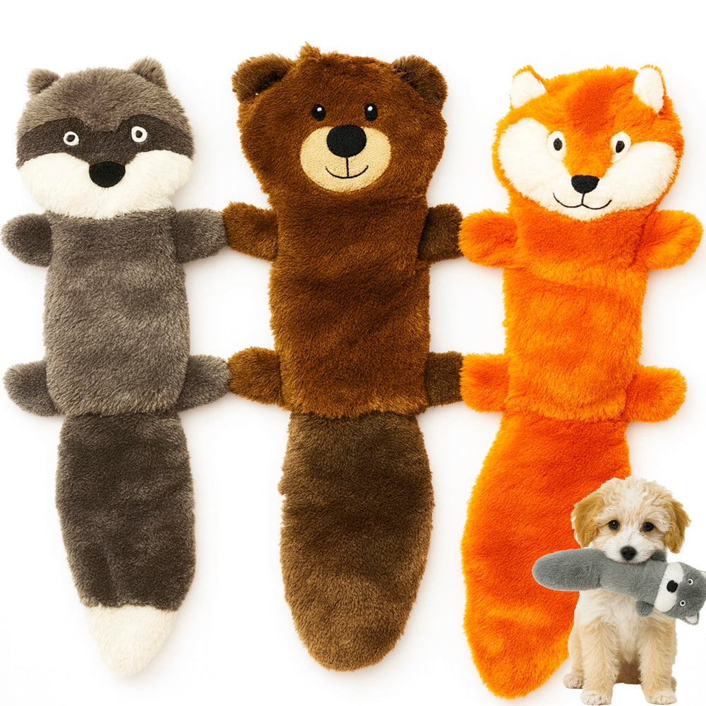 Jalousie dog toy squeaky beaver with durable liner for long-lasting playtime