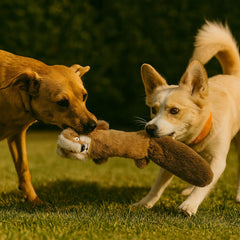 Jalousie dog toy squeaky wolf designed for medium to large dogs