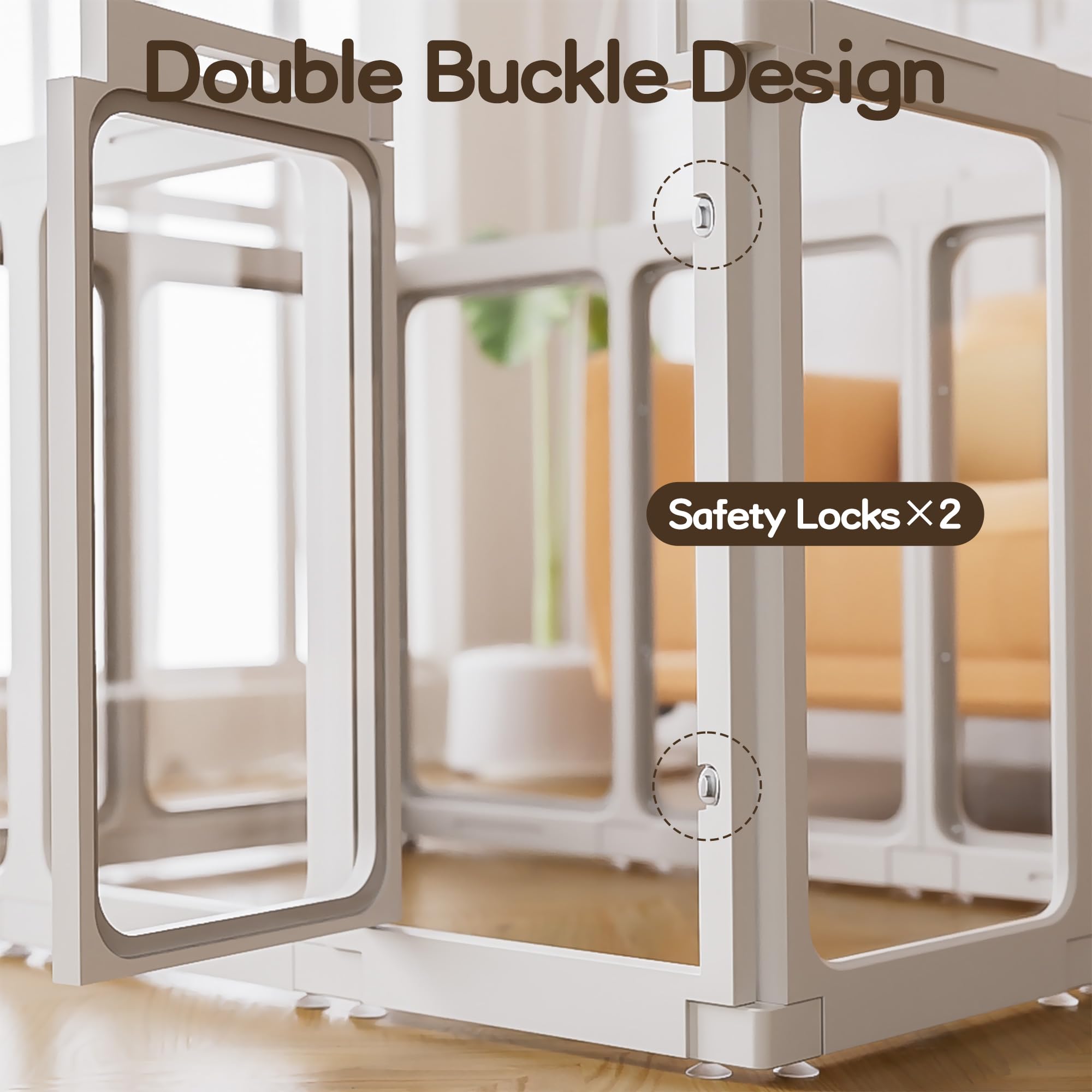 Jalove playpen provides 360-degree visibility for quick supervision