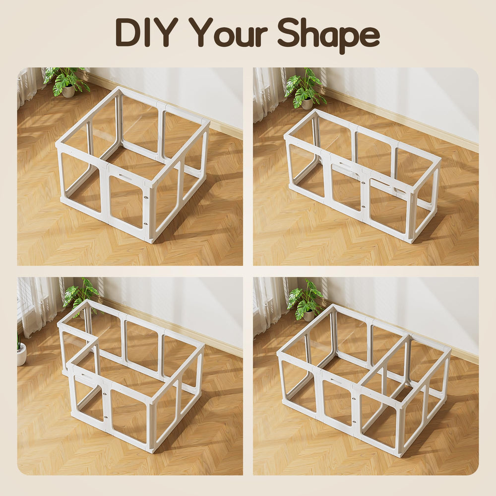 Jalove customizable 8- to 12-panel playpen lets you create shapes