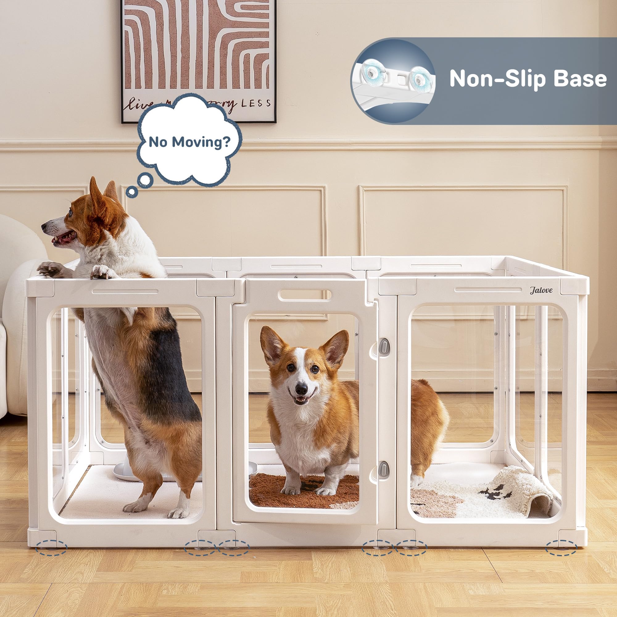 Jalove heavy-duty materials HDPE and ABS promise durable indoor use.