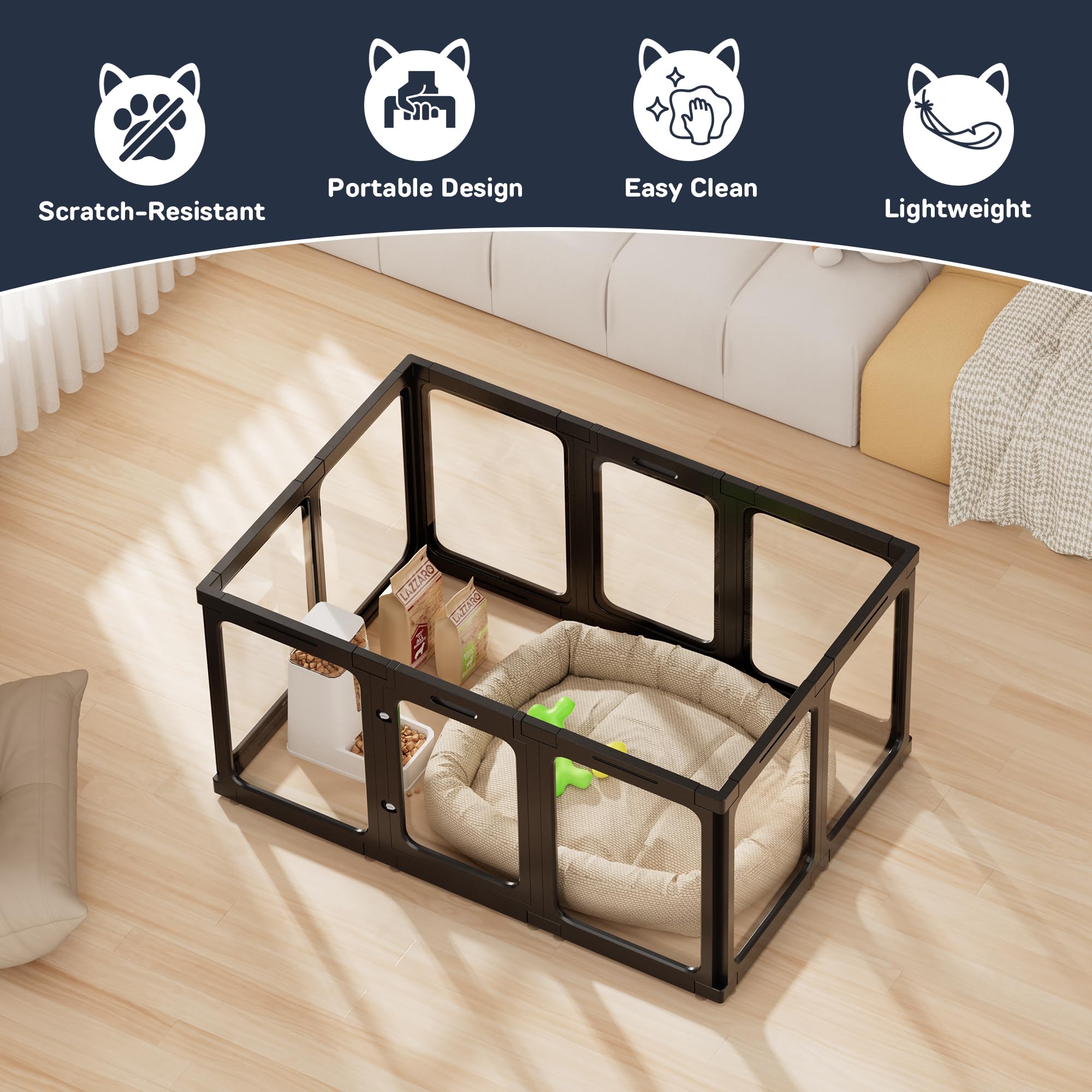 Jalove modular dog kennel expansion for growing pets.