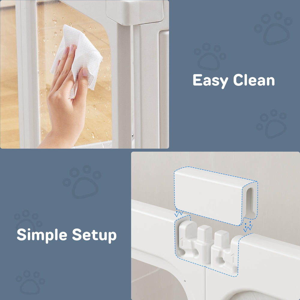 Jalove modular expandable panels adapt to space as your pet grows.