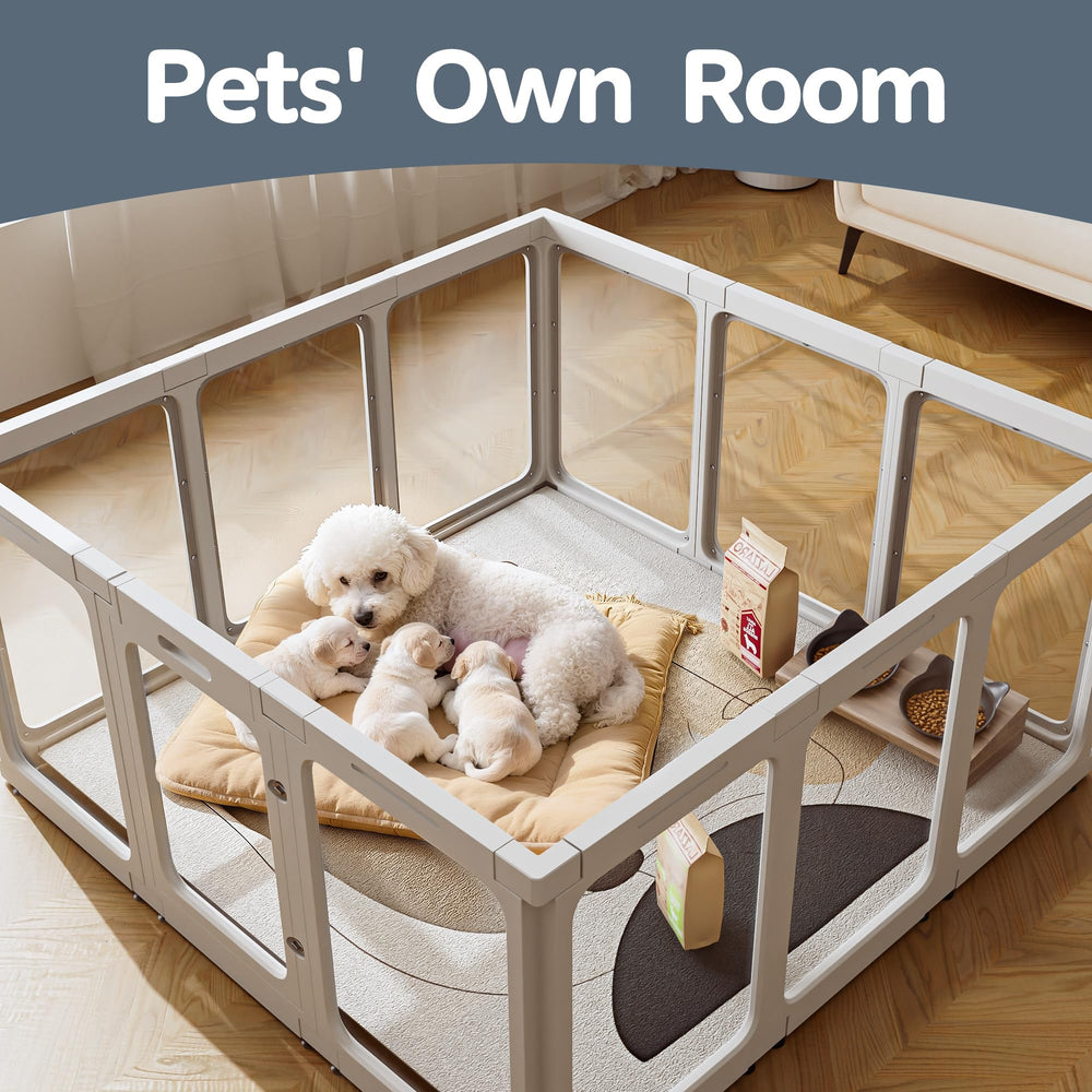 Jalove versatile pet fencing suitable for puppies, kittens, bunnies, and ferrets.