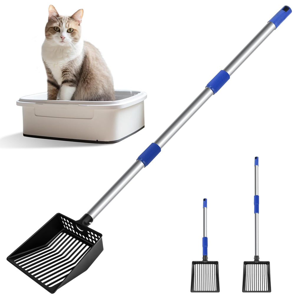 JAMIEWIN extendable litter scoop handle range for comfortable reach during litter cleaning