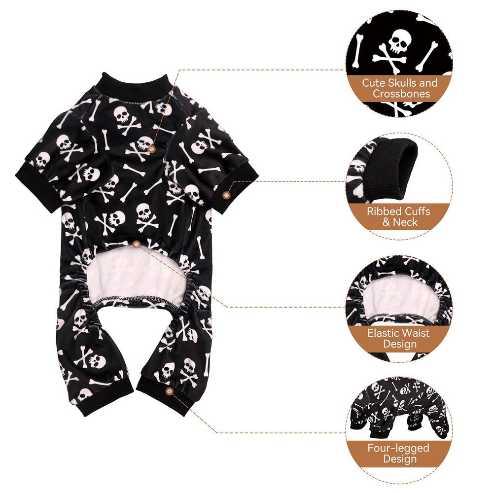Jamktepat dog pajamas elastic waist and cuffs locking in warmth