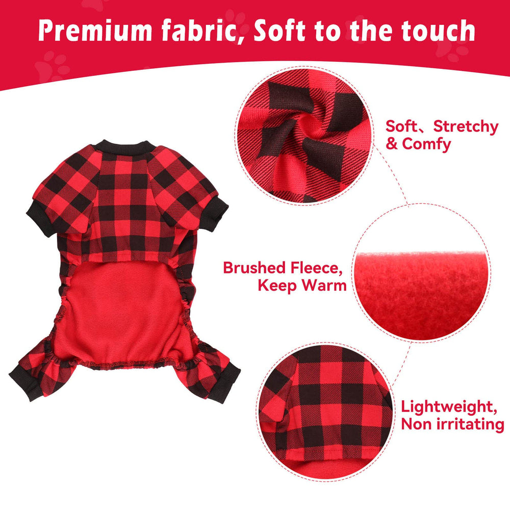 Jamktepat dog fleece sweater elastic neck cuffs ensure secure fit and warmth retention.