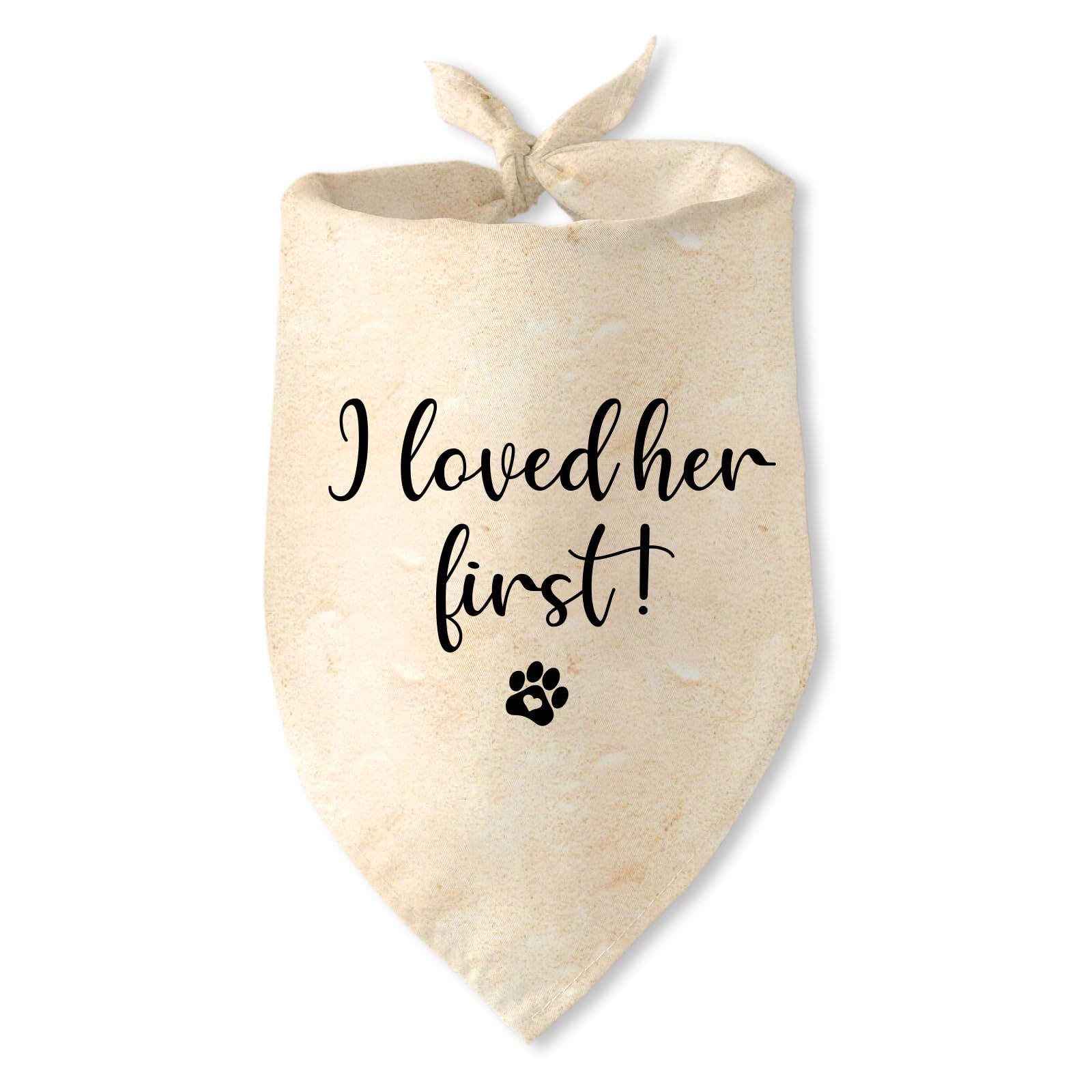 Jamuruwt engagement dog bandana in soft polyester for cute engagement party photos