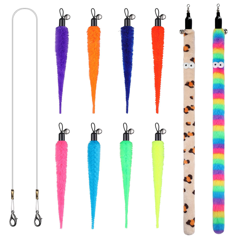 Janbenty cat wand toy set 11 pcs display promotes interactive play and exercise.