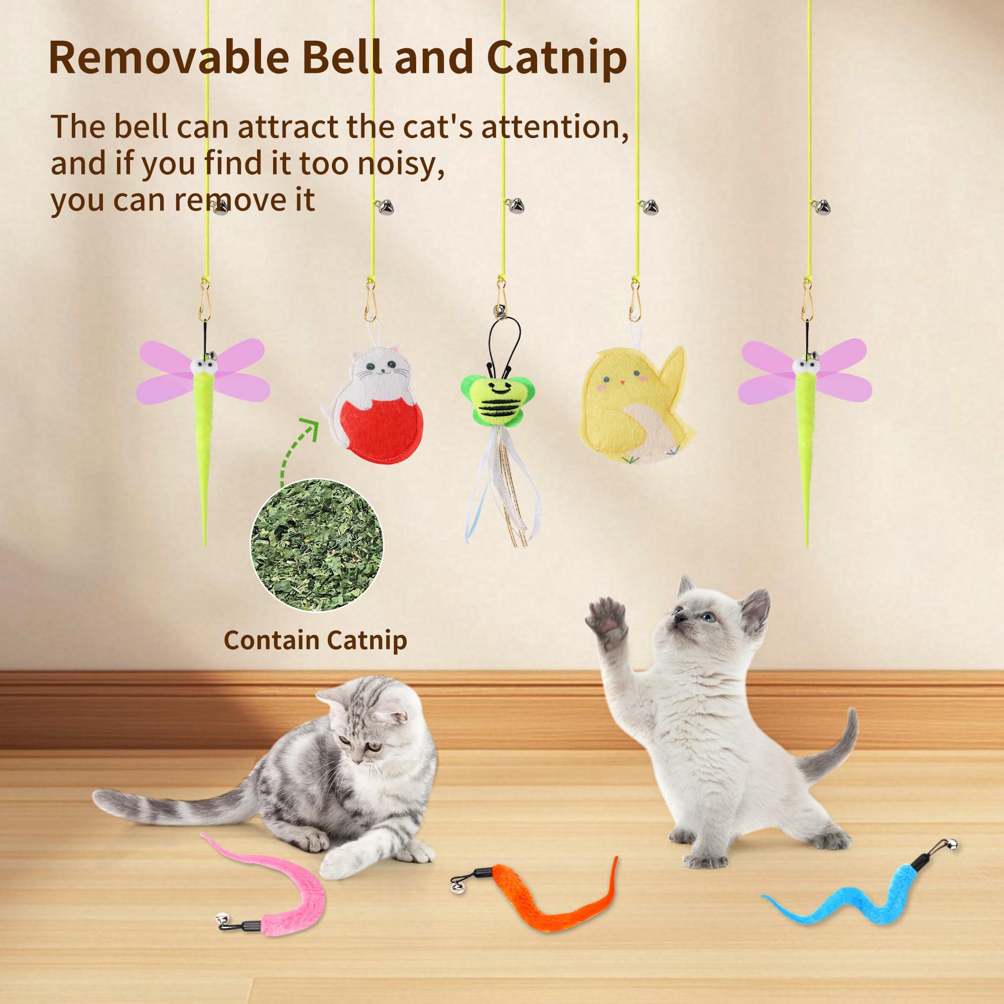 Janbenty door-hanging toy setup demonstrates versatile at-home play.