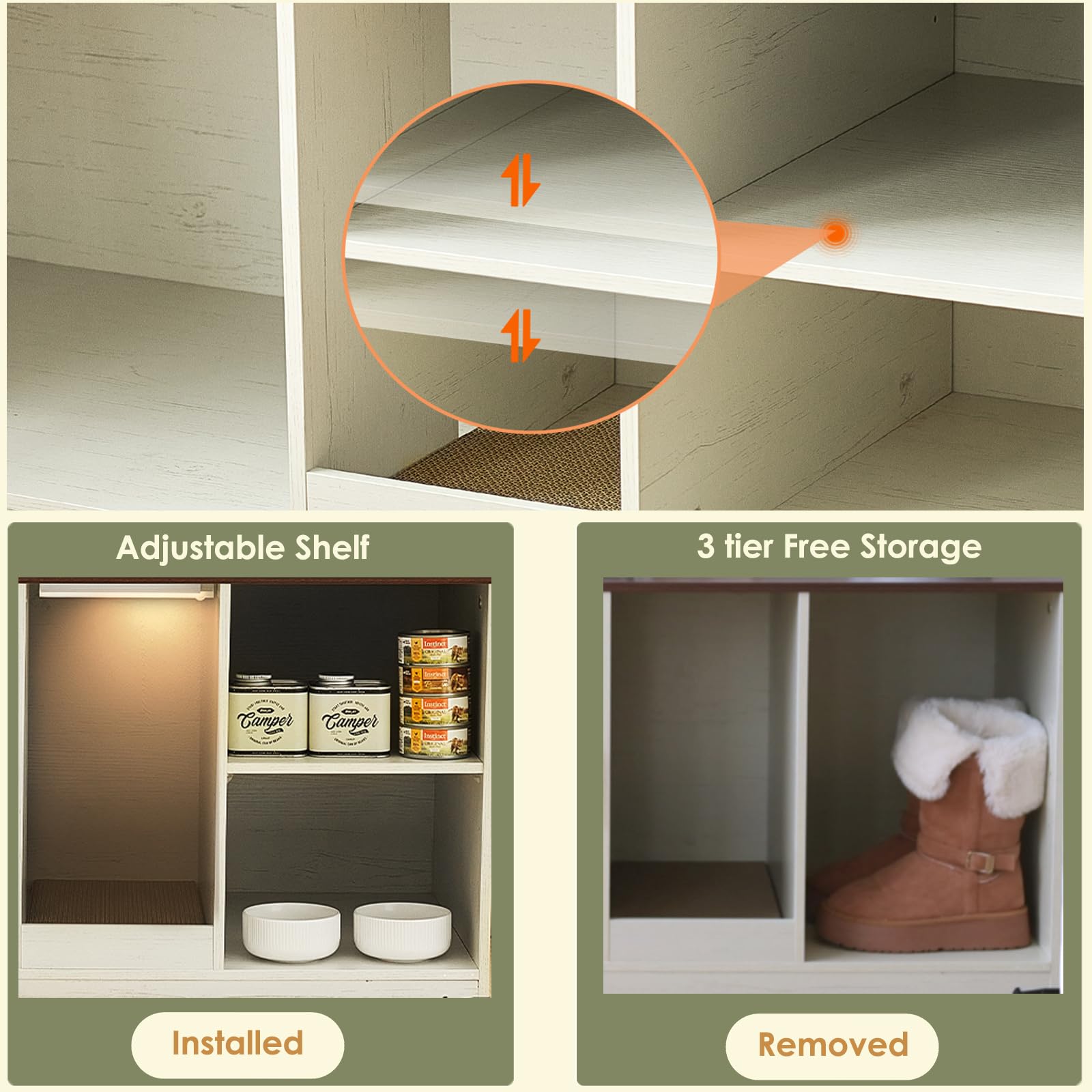 JanflyHome assembly process image with hardware included