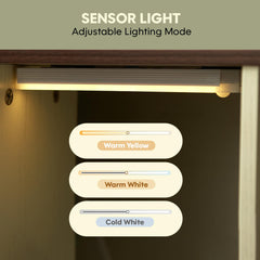JanflyHome sensor light on the litter enclosure for night visibility