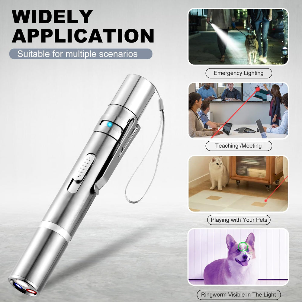 JANHER laser pointer pattern-smiley promotes playful training cues.
