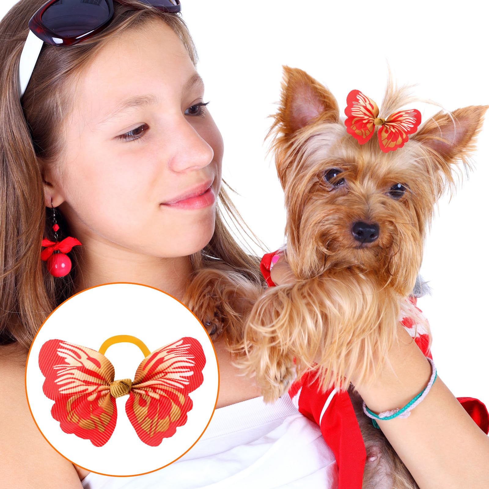 Janinka puppy grooming accessory enhances simple styling for any breed.