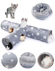 JanYoo Bunny Tunnel Star top view shows a cozy hideaway for playtime and exploration