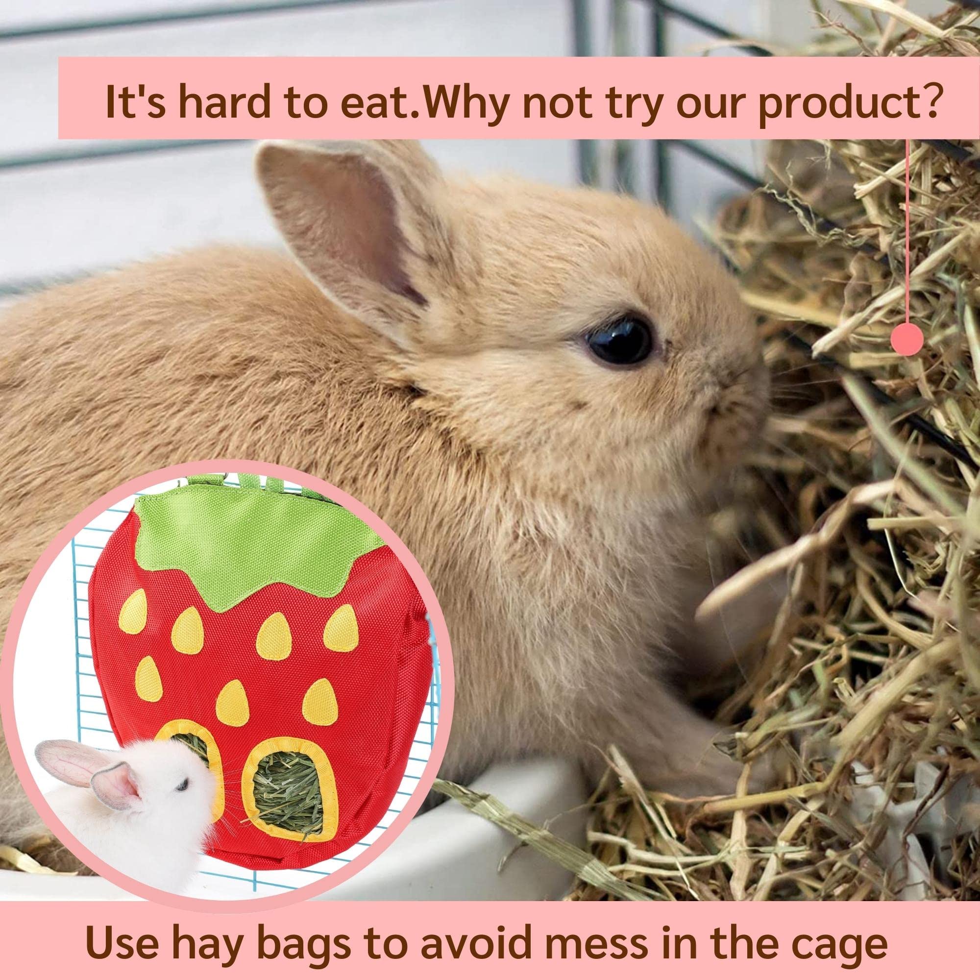JanYoo hay feeder bag collapsible design for space-saving setup