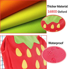 JanYoo hay feeder bag close-up highlights 1680D Oxford cloth for durability