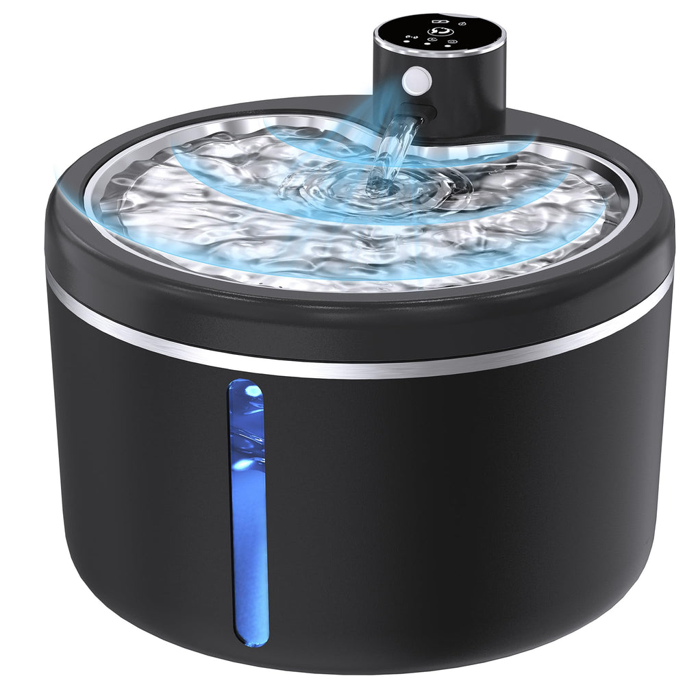 JAOJCOE cat water fountain cordless-108oz demonstrates cordless freedom for hydration anywhere.