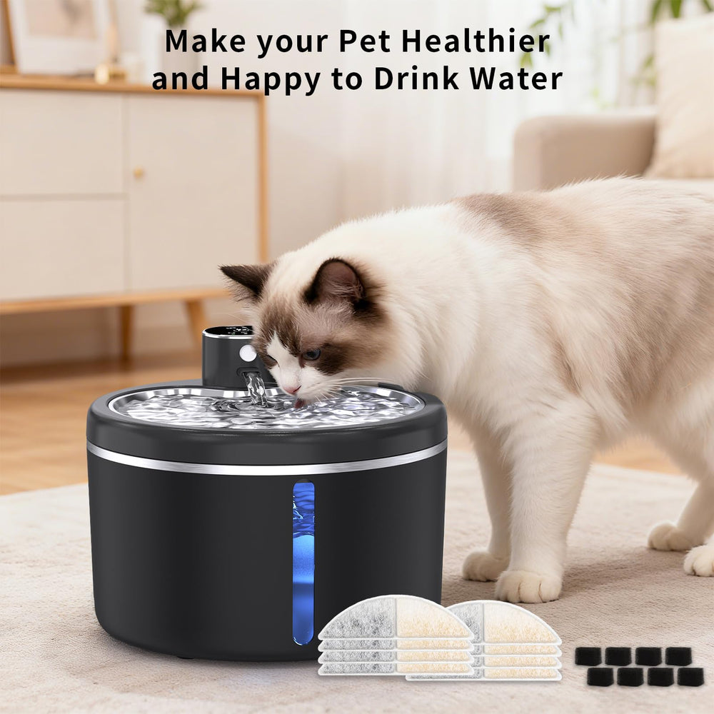 Jaojcoe filters fit wireless cat fountains for easy use.