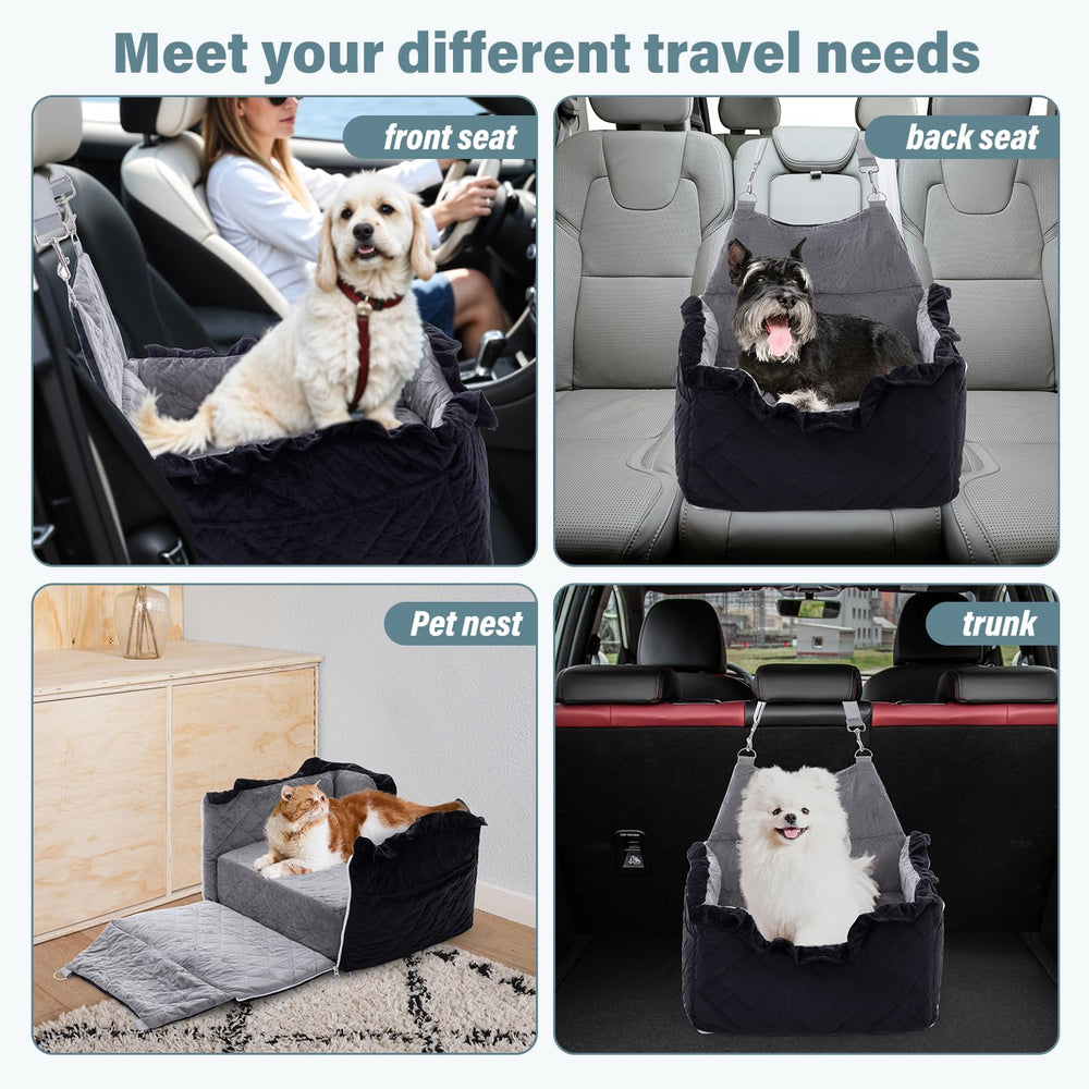 Jaoul lace-trim design adds stylish detail while keeping pets comfy.