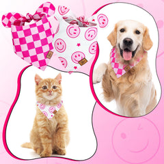 JarThenaAMCS adjustable bandana ends demonstrate easy fit for medium dogs.