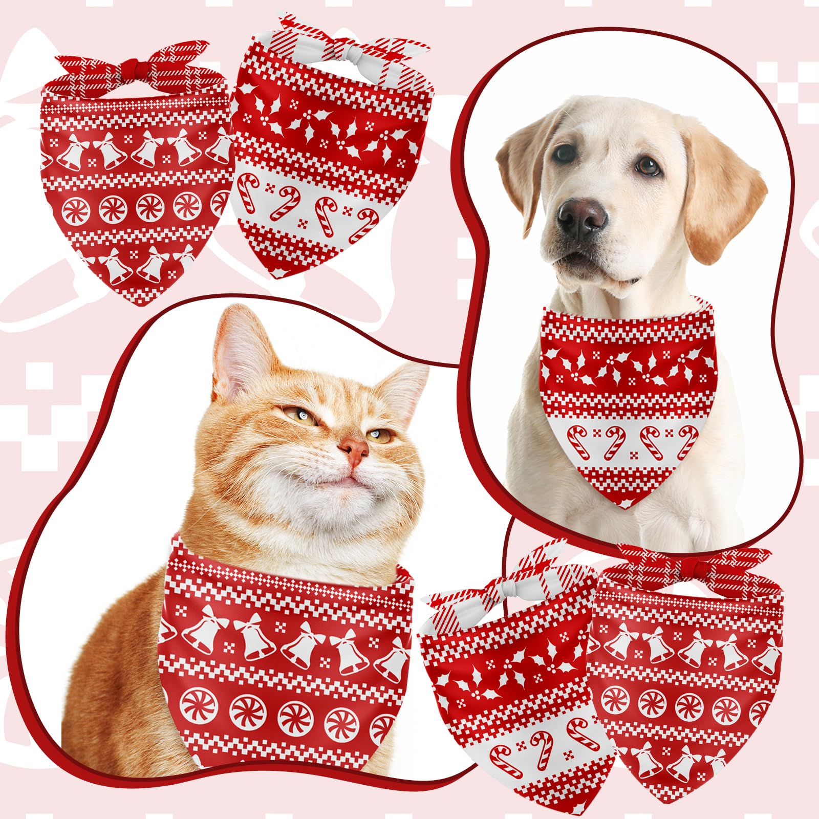 JarThenaAMCS adjustable 18x18x27 bandana for snug fit on medium to large dogs.