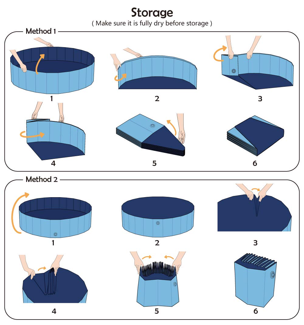 Jasonwell 63in blue easy drain water feature