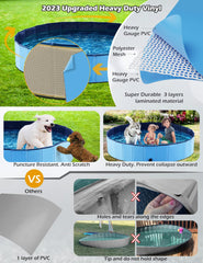 Jasonwell foldable dog pool bottom drain for quick water changes