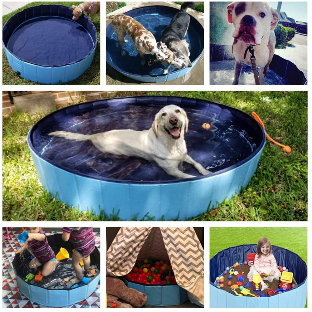 Jasonwell foldable dog pool inner bottom shows slip resistant surface