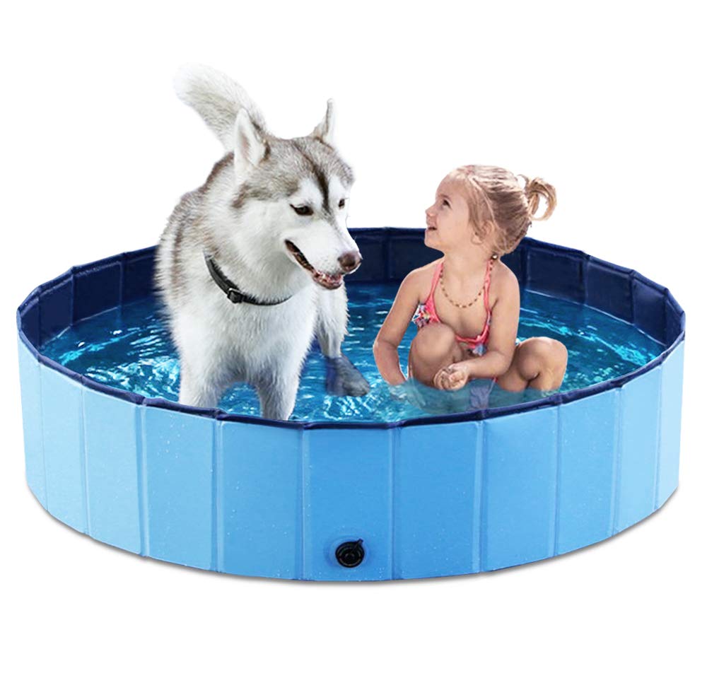 Jasonwell foldable dog pool setup enables quick, portable baths anywhere.
