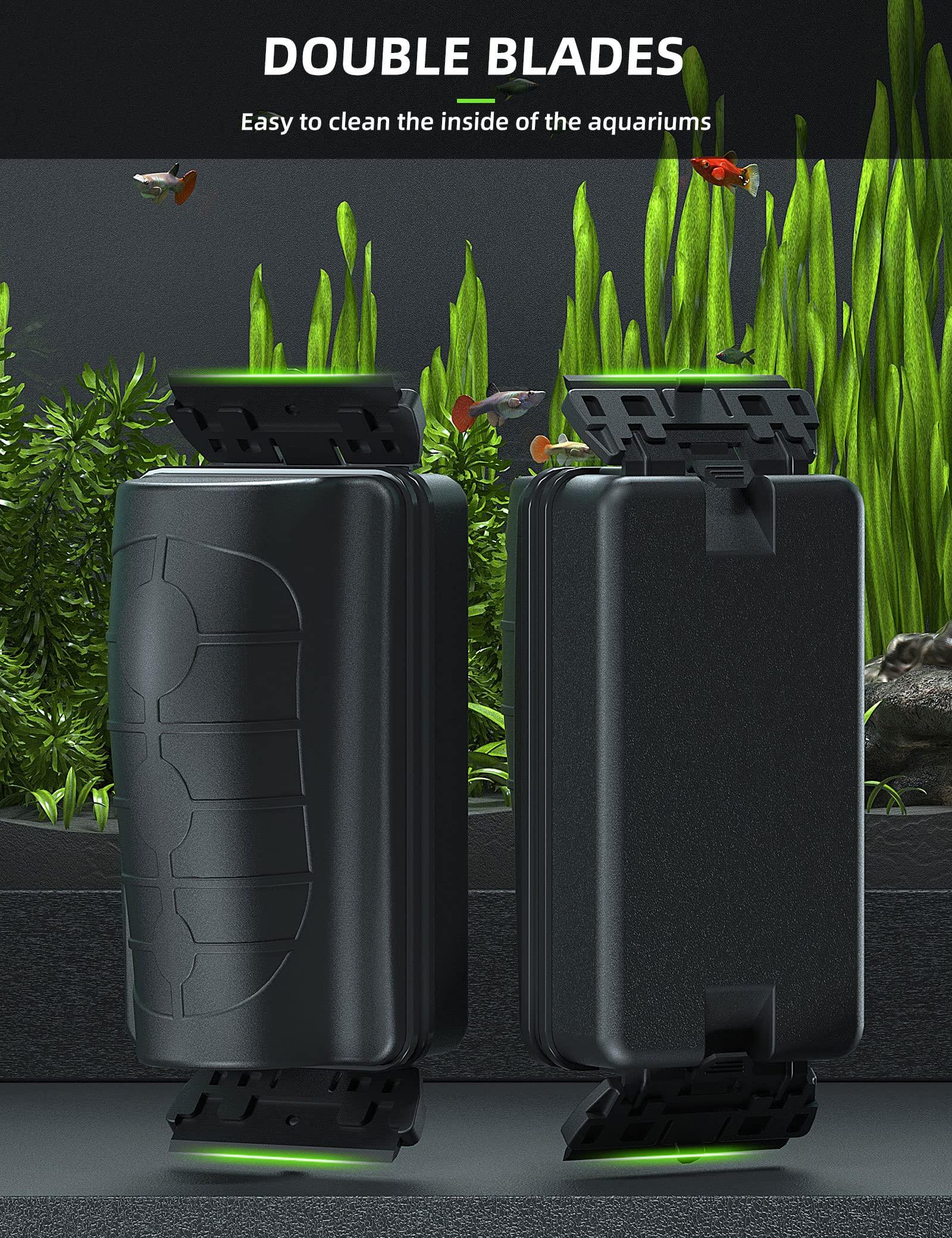 Jasonwell cleaner is designed for common glass tanks, not acrylic or low-iron glass.